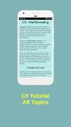 C Objective C C++ and C Sharp Tutorial स्क्रीनशॉट 7