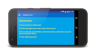 3 Schermata SUNRISE SCALE