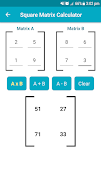 Square Matrix Calculator screenshot 1