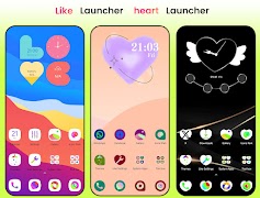 Like Launcher, heart launcher poster
