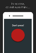 Red button: do not disturb poster