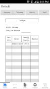 Monthly Ledger poster