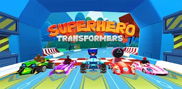 Superhero Transformer Racing captura de pantalla 1