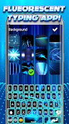 Neon Blue Keyboard পোস্টার