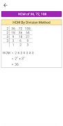 6 Schermata Prime Factorization, LCM & HCM