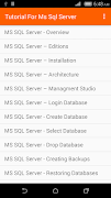 Tutorial For MS SQL Server capture d'écran 1