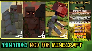 Animation Mod For Minecraft ảnh chụp màn hình 5