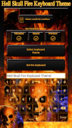 پوستر Hell Skull Fire Keyboard Theme