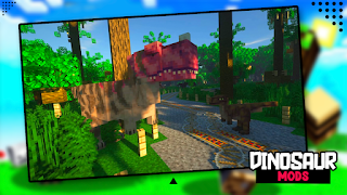 Dinosaur Mod Addon Minecraft poster