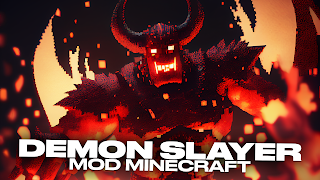 Poster Mod Demon Slayer Minecraft