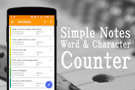 پوستر Notes + Word Counter :NOTEBOSS