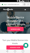 Hexnode Kiosk Browser ảnh chụp màn hình 2