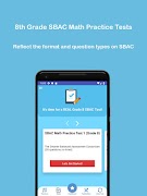 Grade 8 SBAC Math Test & Pract 스크린샷 1