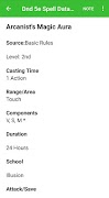 Dnd 5e Spell Database 스크린샷 4