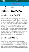 COBOL Tutorial स्क्रीनशॉट 1