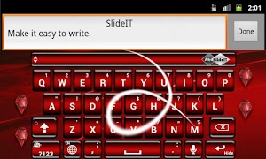 SlideIT Red Ruby Skin ảnh chụp màn hình 3