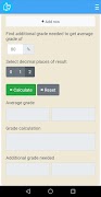 1 Schermata grade average calculator