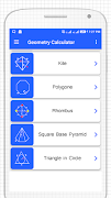 برنامه‌نما Geometry Formula & Calculator عکس از صفحه