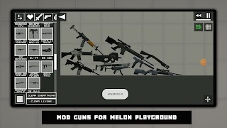 Gun Mod Melon Playground imagem de tela 1