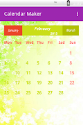 برنامه‌نما Calendar Maker عکس از صفحه