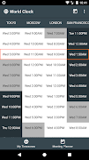 World Clock Widget اسکرین شاٹ 5