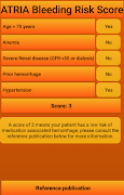 ATRIA Bleeding Risk Score imagem de tela 2