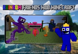Rainbow Friends Minecraft Mod poster