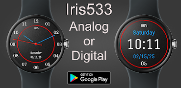 Analog Digital Watch Iris533 plakat