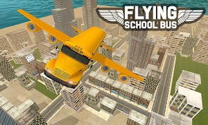 Flying School Bus Sim 2017 ภาพหน้าจอ 1
