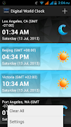Digital World Clock Widget Ekran Görüntüsü 2