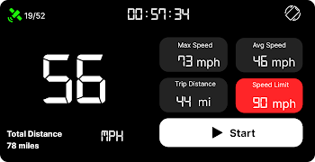 GPS Speedometer & HUD Tracker скриншот 2