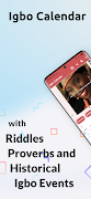 Igbo Calendar Riddles Proverbs poster