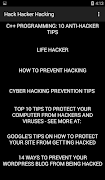 Hack Hacker Hacking اسکرین شاٹ 1