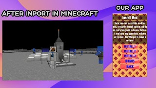 Poster Spacecraft Mod Minecraft PE