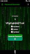 برنامه‌نما Password Generator عکس از صفحه