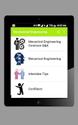 برنامه‌نما Mechanical interview questions عکس از صفحه