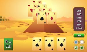 برنامه‌نما Pyramid Solitaire عکس از صفحه