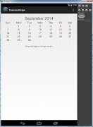 Calendar Widget Month View 截图 1