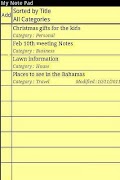 My Note Pad ภาพหน้าจอ 1