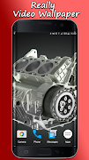 Motorcycle Engine V6 3D LWP-poster