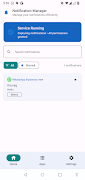 1 Schermata Notification Manager - Storia