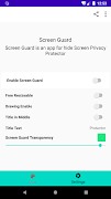 Screen Guard , Hide Screen 截圖 1