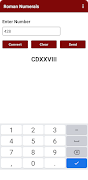 Roman Numerals Converter captura de pantalla 1