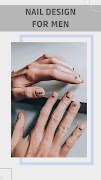 Men's Nail Design الملصق