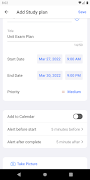 Student Study planner Screenshot 3