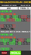 برنامه‌نما Shadowrun Dice عکس از صفحه