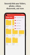 Lock my Folder - Folder hider captura de pantalla 3