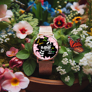 Butterfly Pixie Watch Face syot layar 1