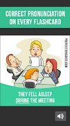 1 Schermata Prepositions Cards: Learn Engl