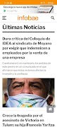 برنامه‌نما Infobae Colombia عکس از صفحه
